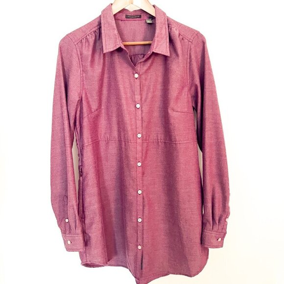 Toad & Co Dakotah Button Down Travel Tunic Medium - Picture 3 of 10